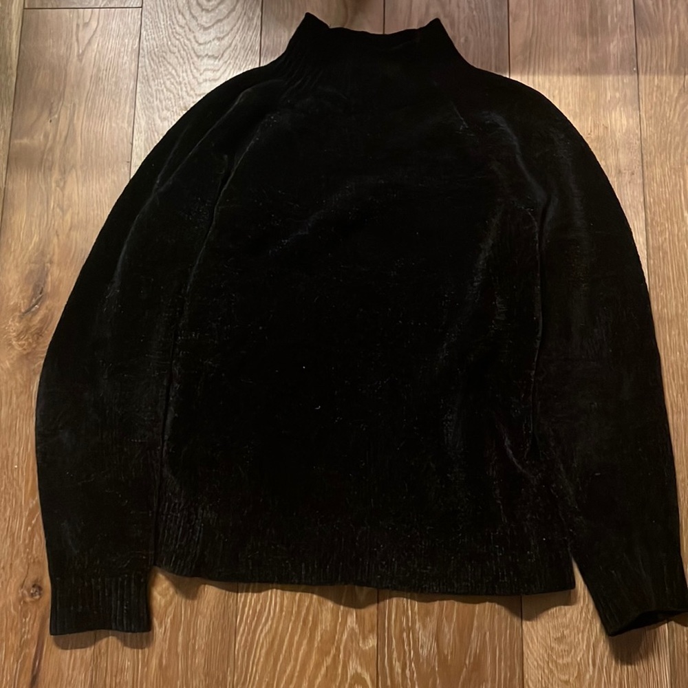 Ann Taylor black turtleneck sweater Sz M